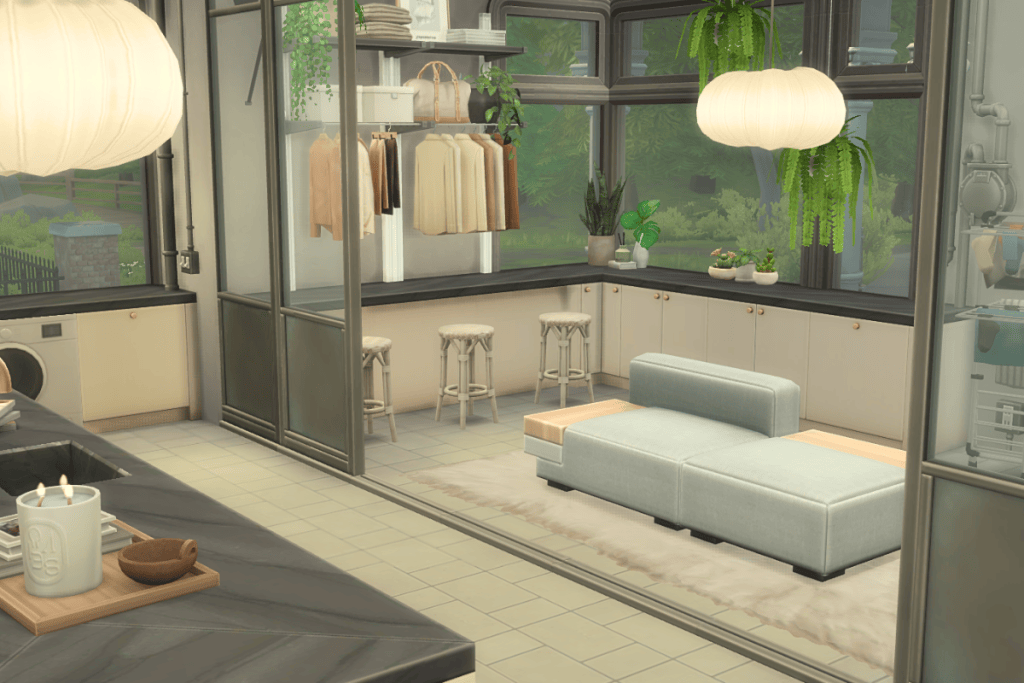 Sims 4 Laundromat Delight: A Charming Hub for Clean Clothes and Creativity!